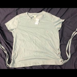 Aeropostale Teal Women Tee